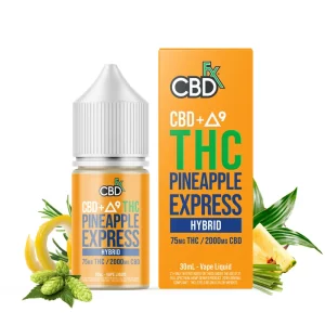 CBD + Delta-9 THC Vape Juice: Pineapple Express – Hybrid